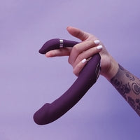 Double Ended C Shape Vibrating Dildo