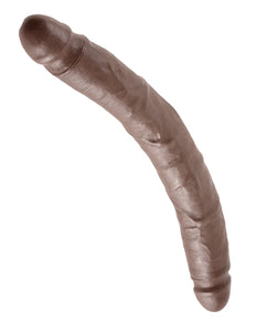King Cock 12 Inch Slim Double Dildo - Brown PD5516-29