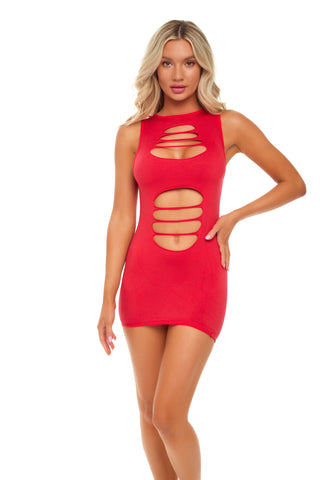 Can't Commit Dress - One Size - Red PKL-25122REDOS