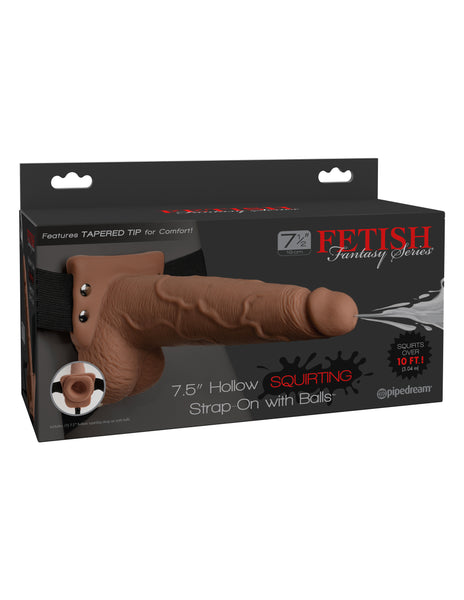 Fetish Fantasy Series 7.5 Hollow Squirting Strap-on With Balls - PD3397-22