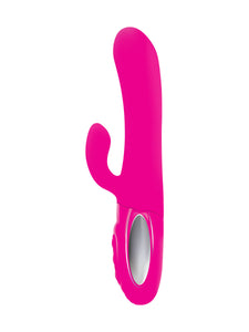 Hypnotic - Hot Pink - Thrusting Rabbit With Swinging Clitoral Stimulator VB-66107